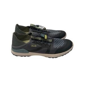 OLUKAI Miki Trainers Casual Sneakers Gray Blue Womens US Size 9 Mesh Slip On